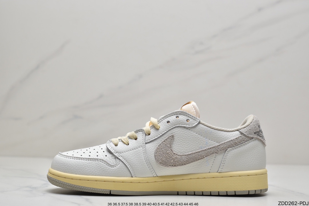 230 Travis Scott x Fragment x Air Jordan 1 Low“Military Blue”闪电倒钩高帮整鞋DM7866-140