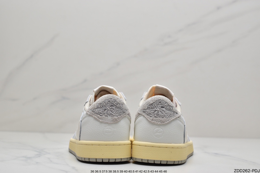 230 Travis Scott x Fragment x Air Jordan 1 Low“Military Blue”闪电倒钩高帮整鞋DM7866-140