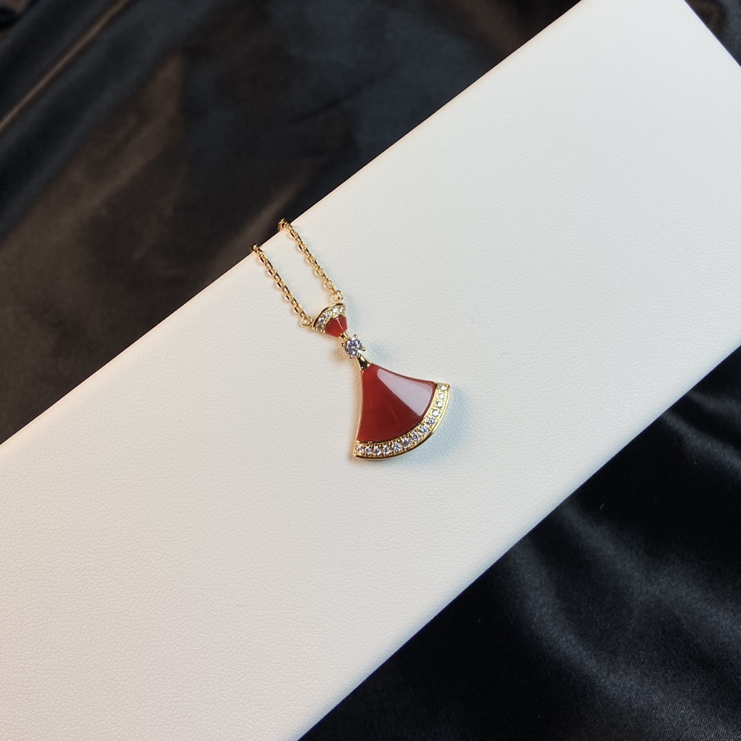BVLGARI BVLGARI спружынны калье, эксклюзіўная гальванічная тэхналогія, 18K сапраўднае золата, адчуванне - вышэйшая якасць