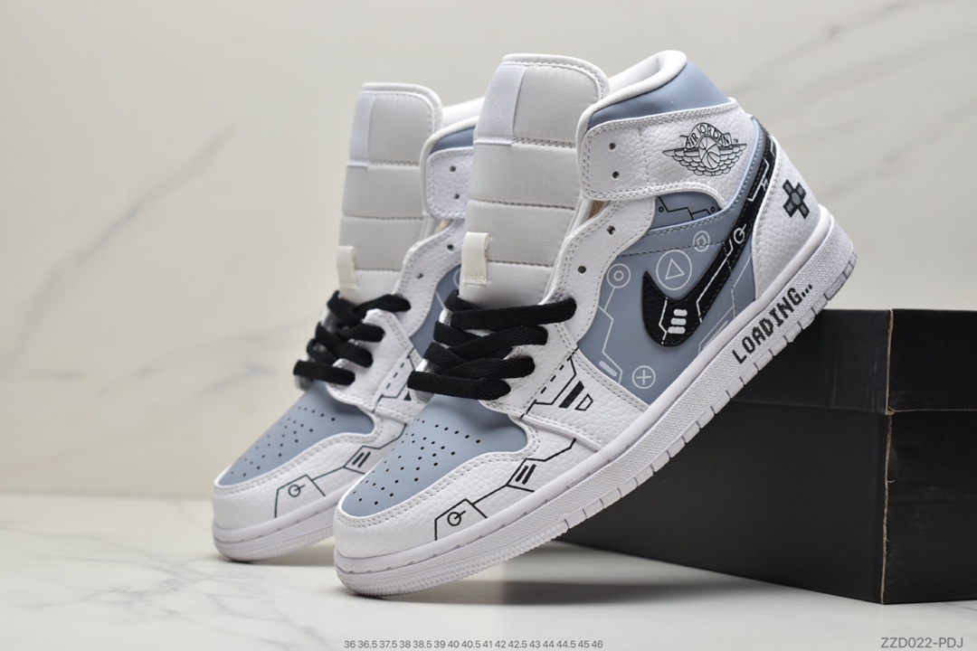 250 Air Jordan 1 Mid AJ1 乔丹1代中帮篮球鞋554724-130