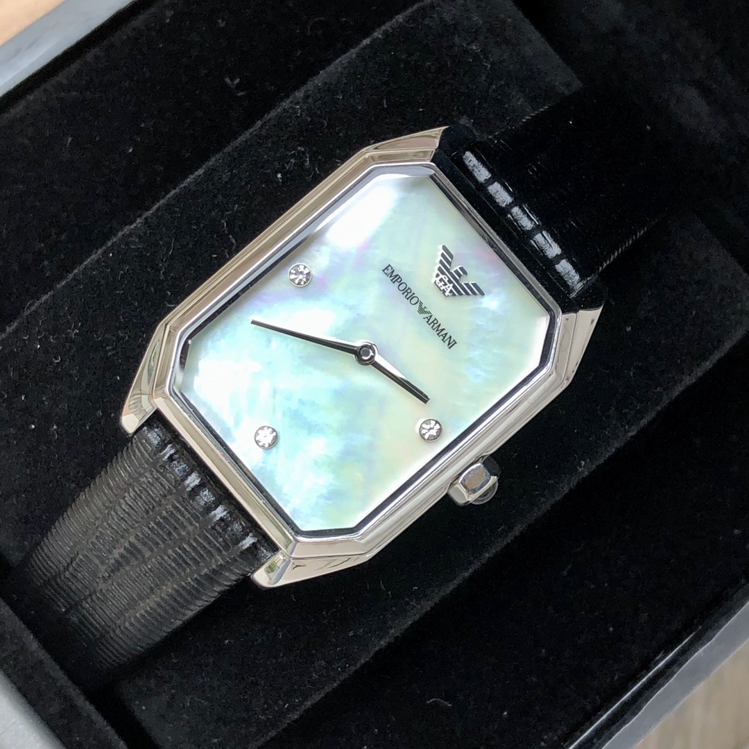 Reloj Armani (ARMANI) de cuarzo para mujer, AR11148, último modelo en el sitio web oficial, con una pequeña esfera cuad…