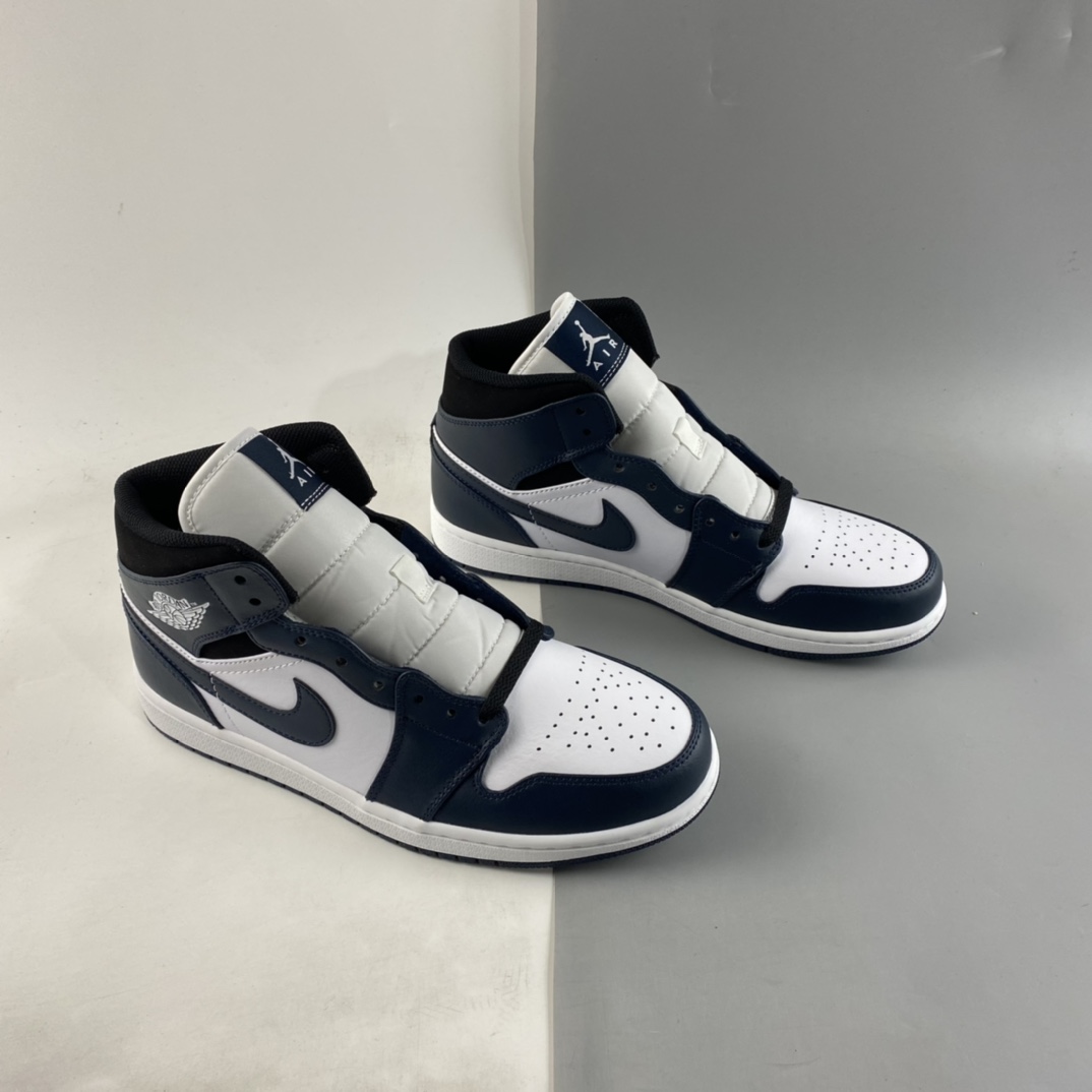 P260  Air Jordan 1 Mid AJ1 乔1 中帮百搭休闲运动板鞋 554724-411