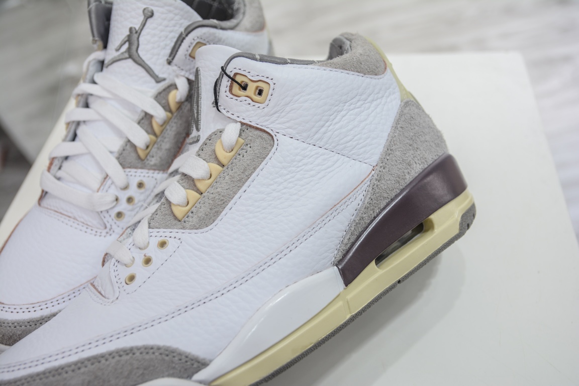 480 【独家优势】 全新G版出货 A Ma Maniére x Air Jordan 3 ”Medium Grey”反毛皮 DH3434-110