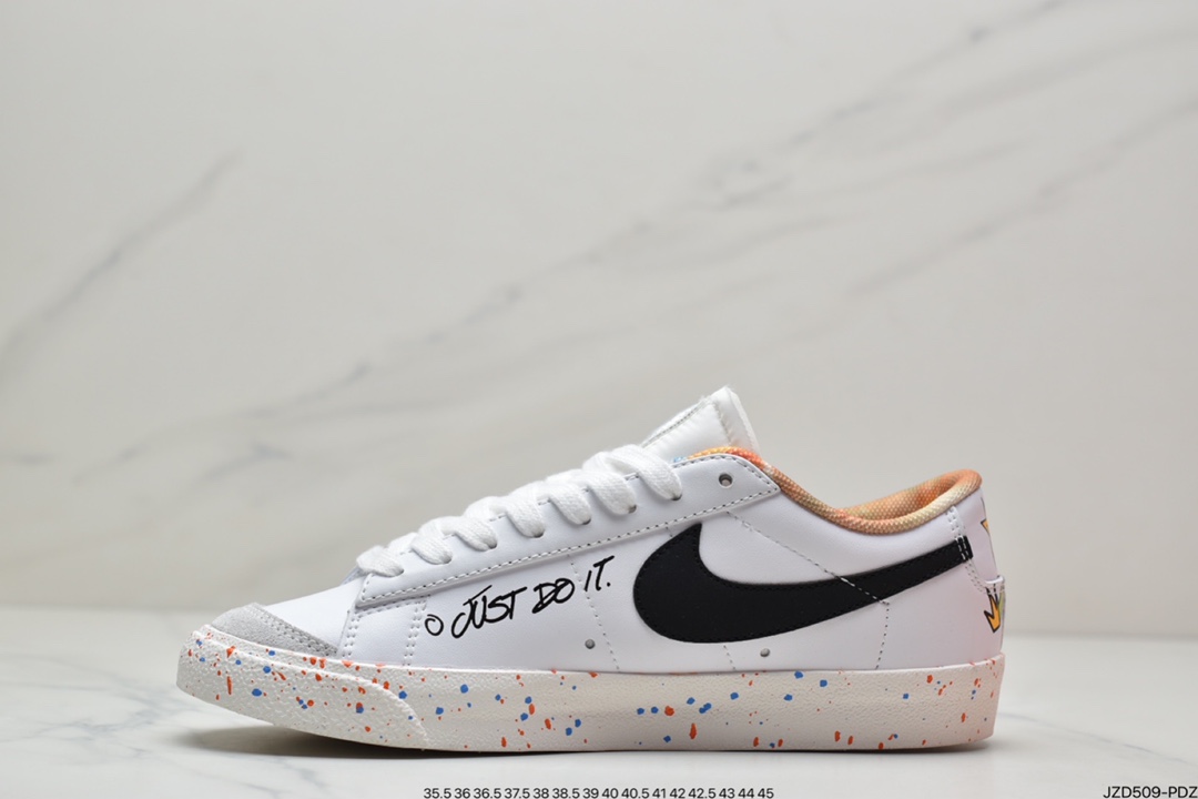 140 Nike Blazer Low采用白色皮革鞋面鞋身两侧饰有黑色Swoosh标志 DJ4279-101-莆田鞋,莆田鞋货源,高仿鞋,高仿鞋货源,安福档口,莆田高仿鞋,莆田鞋批发,高仿鞋批发,莆田高仿运动鞋,高仿运动鞋,莆田运动鞋 140 Nike Blazer Low采用白色皮革鞋面鞋身两侧饰有黑色Swoosh标志 DJ4279-101