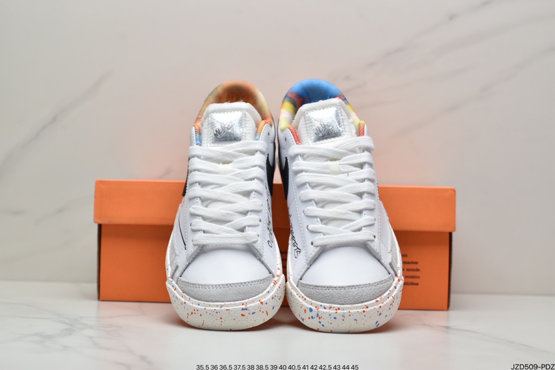 140 Nike Blazer Low采用白色皮革鞋面鞋身两侧饰有黑色Swoosh标志 DJ4279-101-莆田鞋,莆田鞋货源,高仿鞋,高仿鞋货源,安福档口,莆田高仿鞋,莆田鞋批发,高仿鞋批发,莆田高仿运动鞋,高仿运动鞋,莆田运动鞋 140 Nike Blazer Low采用白色皮革鞋面鞋身两侧饰有黑色Swoosh标志 DJ4279-101