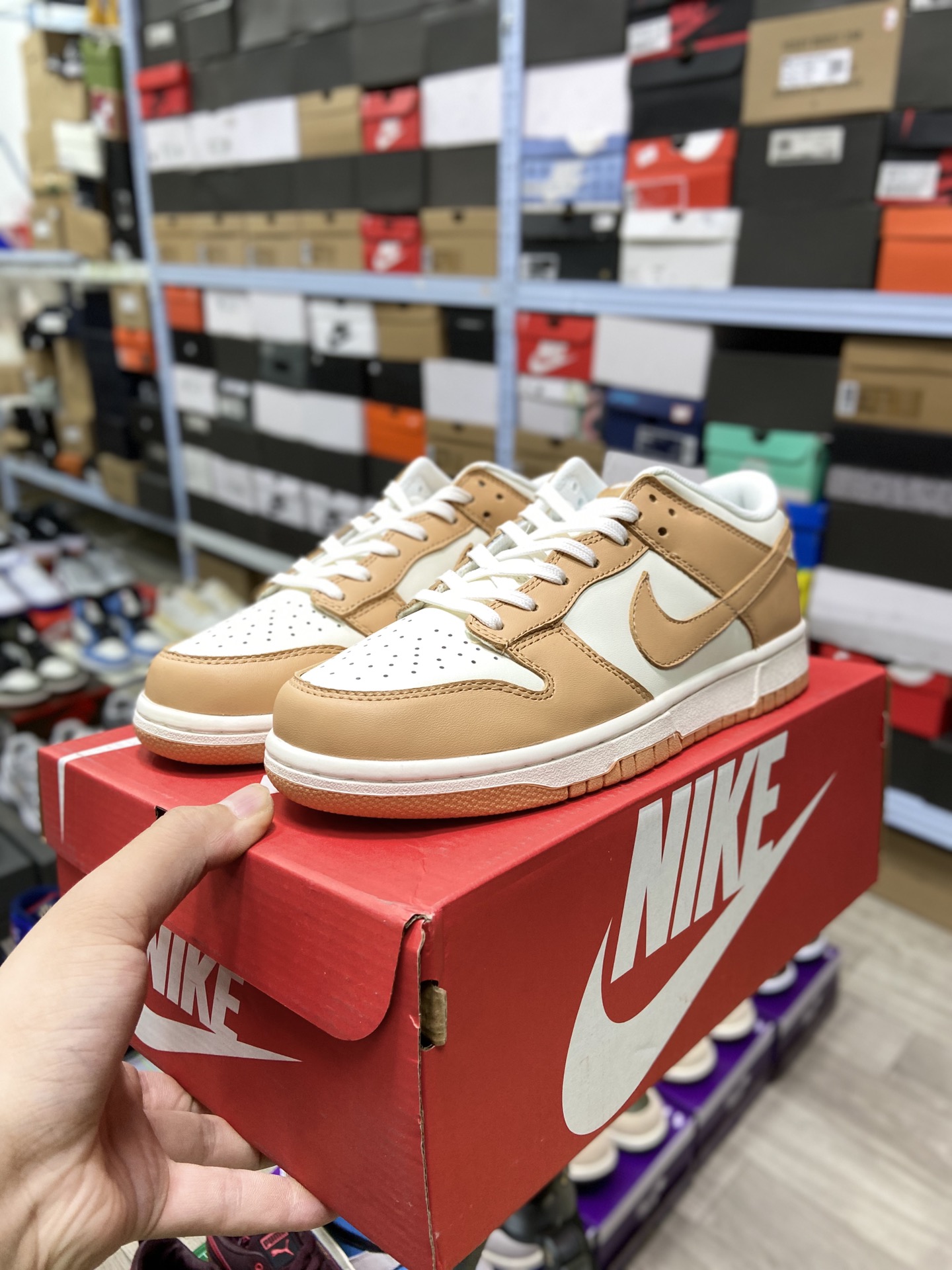 280 耐克NIKE Dunk SB LowHarvest Moon 米橘配色 潮流低帮休闲板鞋 DD1503-114