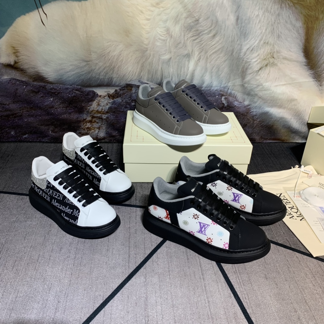 versión superior Pareja modelos 2902021. Alexander McQUEEN zapatos casuales Europa en nombre de la c