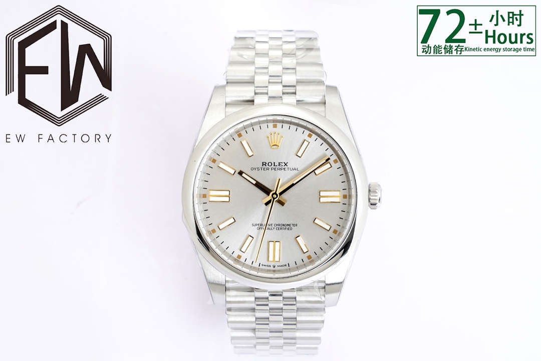 EW2020 nuevo Rolex Oyster Perpetual 41 serie 1⃣️Con el nuevo movimiento 3230 de Rolex; 2⃣️El espesor es de 12 mm consis…