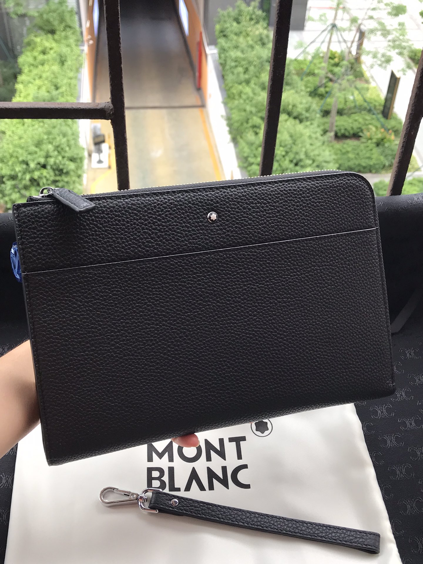 MontBlanc Pochettes & Sacs de Soirée Réplique de la plus haute qualité
 Noir Cuir vache UO126062