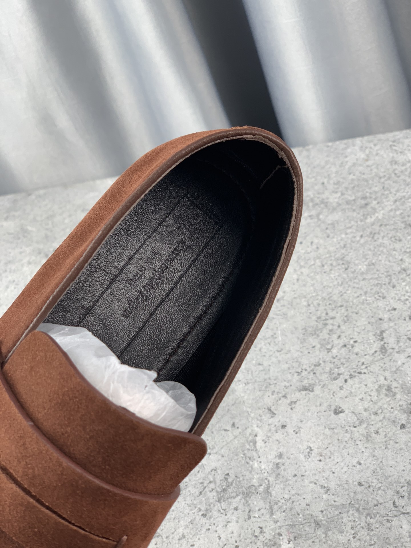 P410 Ermenegildo Zegna New Updated Zeg-L'Asola Loafer FlatLos detalles de ojales a medida del modelo