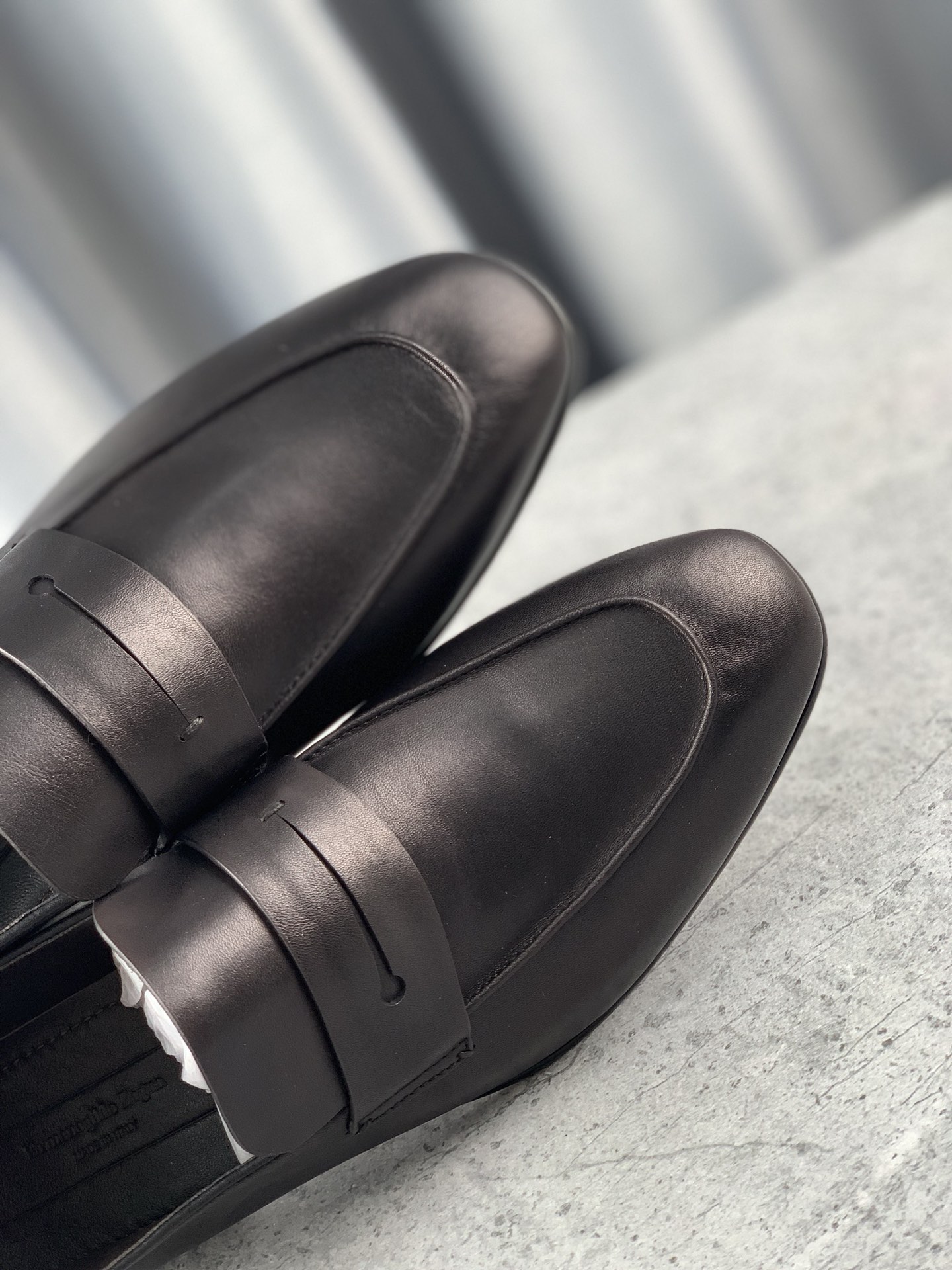 Novedad de Ermenegildo ZegnaActualizado p410Zeg-L'Asola Loafer FlatsEl detalle de ojales a medida de