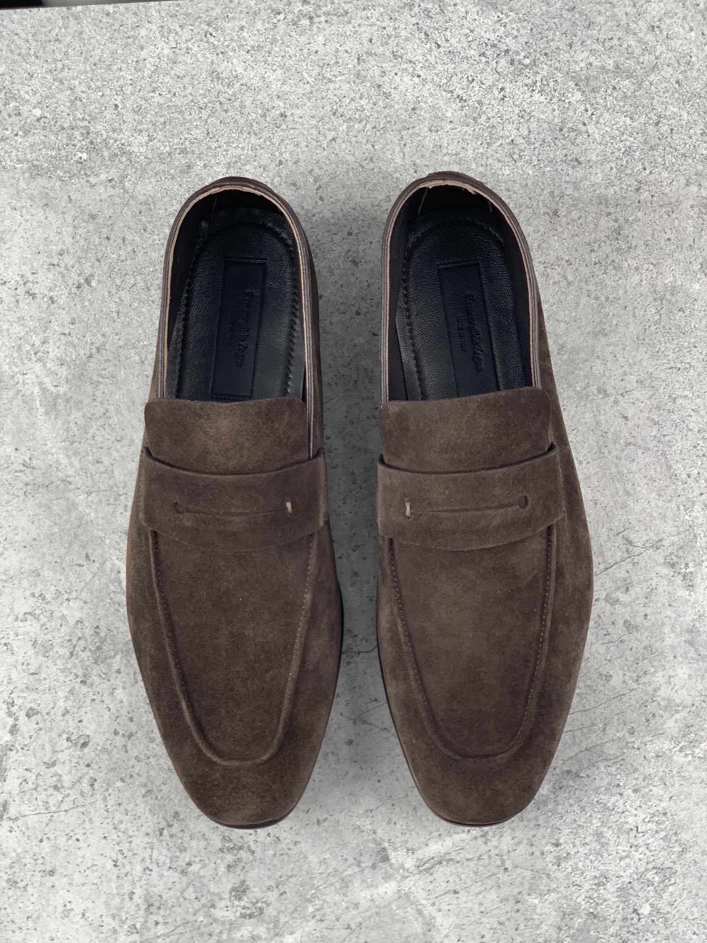 P410 Ermenegildo Zegna New Updated Zeg-L'Asola Loafer FlatLos detalles de ojales a medida del modelo