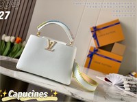 Louis Vuitton LV Capucines Replicas
 Bags Handbags White Weave Taurillon M57941