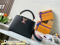 Louis Vuitton LV Capucines Bags Handbags Cheap High Quality Replica
 Black Weave Taurillon M57941