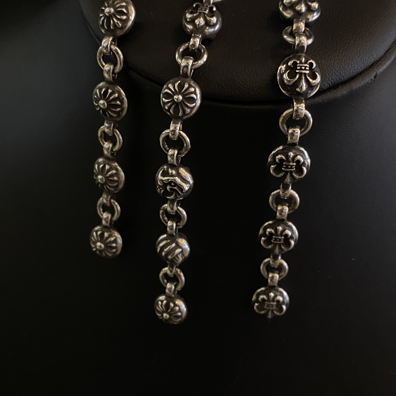 Chrome Hearts 新品上架𝐂𝐡𝐫𝐨𝐦𝐞 𝐡𝐞𝐚𝐫𝐭𝐬 克罗心六元素花珠手链