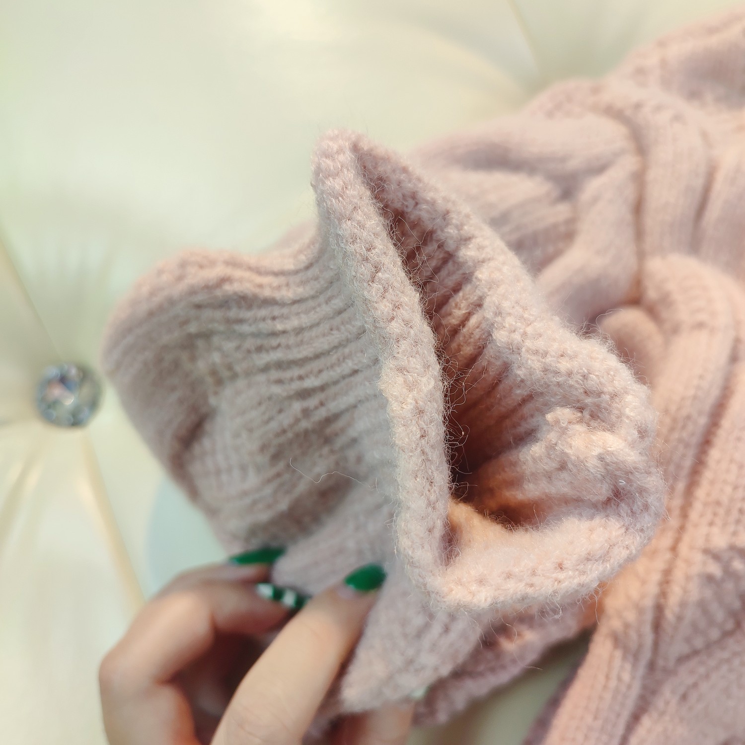 “2021 Fraff Knitted Sweaters: Soft Wool, Tweed, Sensory Softness, Various Sizes” - 图片 5