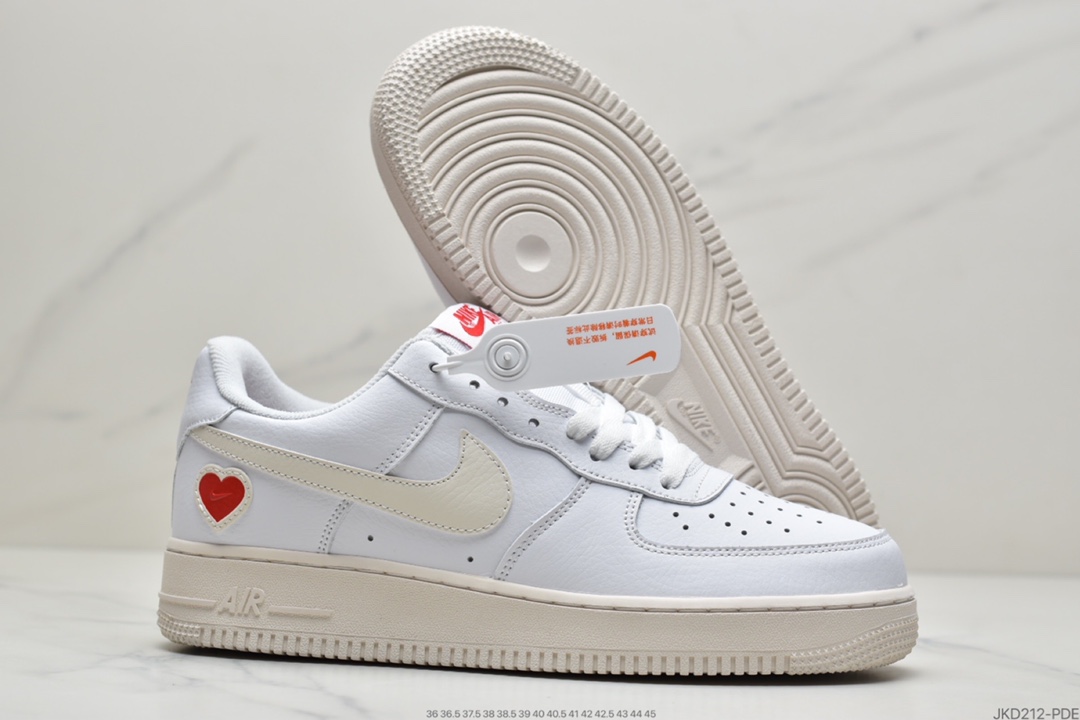 160 耐克Nike Air Force 1“ Valentine’s Day” 空军一号白红情人节DD7117-100