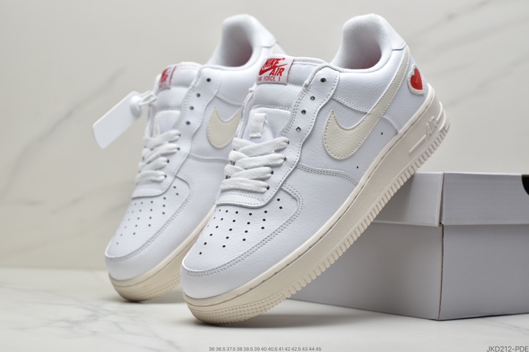 160 耐克Nike Air Force 1“ Valentine’s Day” 空军一号白红情人节DD7117-100