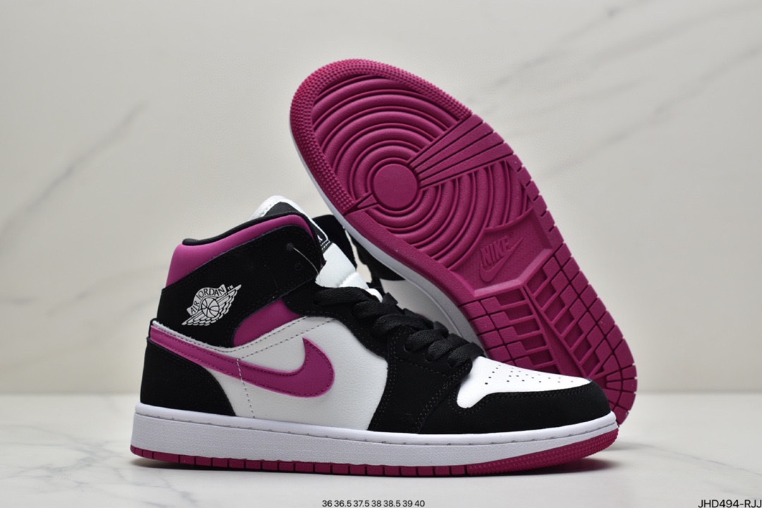 190 Air Jordan 1 Mid ”Obsidian”黑曜石 乔一中邦 554724-174