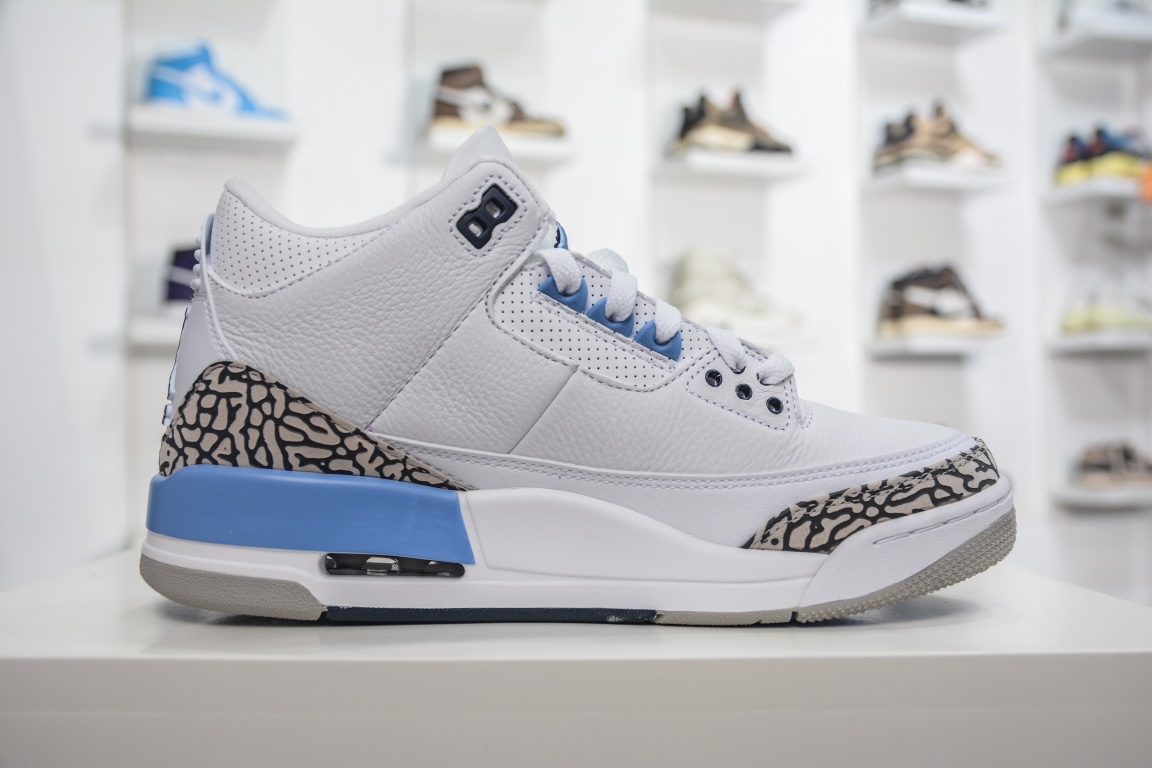 480  Air Jordan 3 ”UNC”北卡蓝 CT8532-104