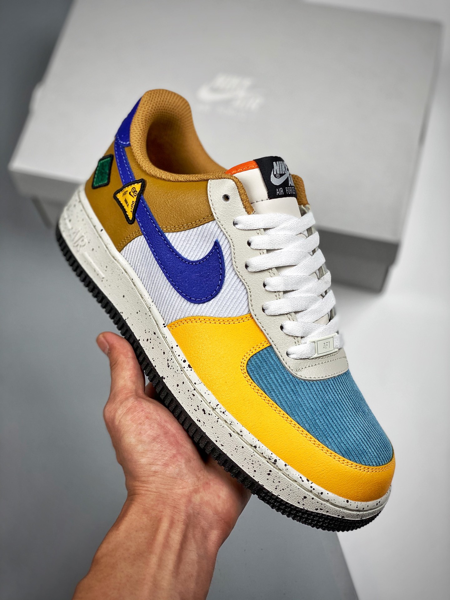 Nike Air Force 1 Low Mezcla de Colores, Horma y Plantilla Originales, Auténtica Forma de Air Force, Enfocado en el Cana…