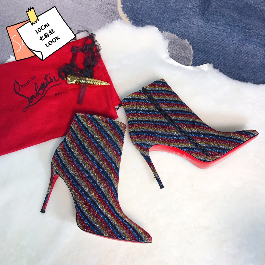 NO:337112,High-end customized boot series!  H10Cm, size 34-42. Private mold trademark zipper. 902-009 Colorful. Official website synchronization Standard European code Reference:902-009 Color:rainbow Material:cowhide Lining:goat leather Heel height:10Cm Sole:leather sole Size:EUR 34-42 (US 4-11):,,christian louboutin,boots19860909高端订制 靴系列！ H10Cm,尺码34-42码.私模商标拉链 .902-009七彩虹.官网同步 标准欧码 Reference:902-009 Color:rainbow Material:cowhide Lining:goat leather Heel heigh:10Cm Sole:leather sole Size:EUR 34－42（US 4一11) :,,christian louboutin,boots,Women's Shoes