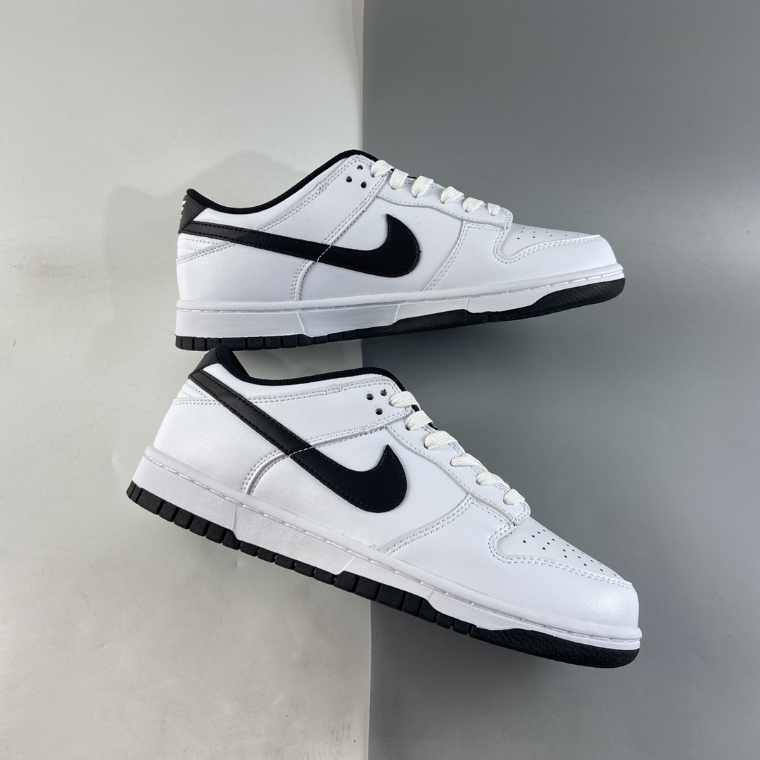 P240  NIKE SB Dunk Low 白黑配色扣篮系列低帮休闲运动滑板板鞋 DD1503-113