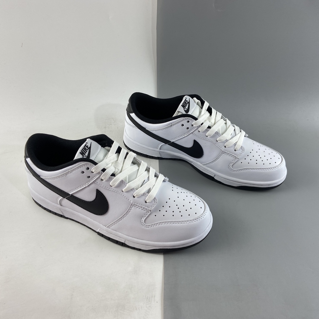 P240  NIKE SB Dunk Low 白黑配色扣篮系列低帮休闲运动滑板板鞋 DD1503-113