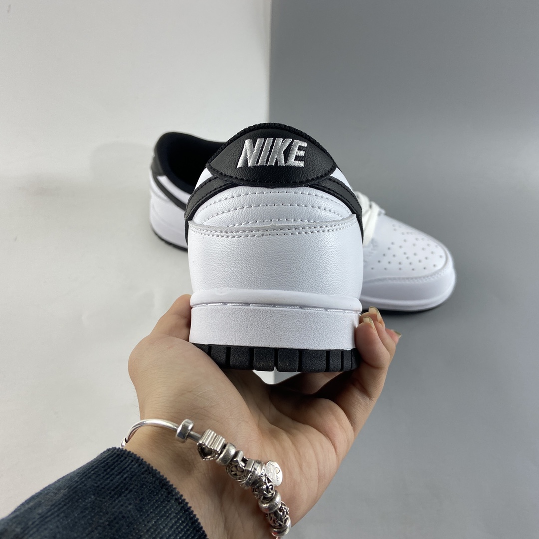 P240  NIKE SB Dunk Low 白黑配色扣篮系列低帮休闲运动滑板板鞋 DD1503-113