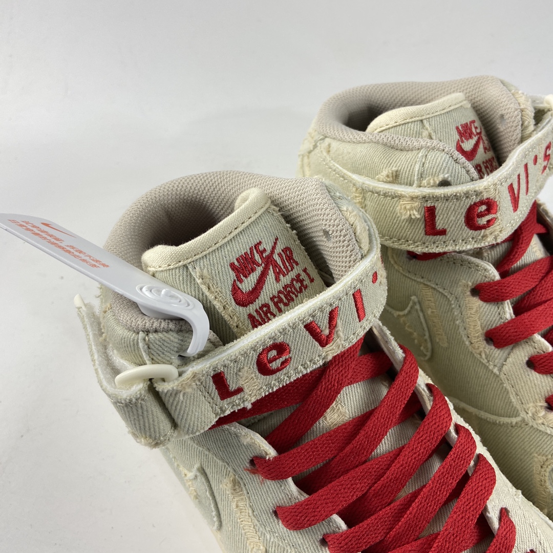 P240  NIKE Air Force 1’07 Mid 李维斯水洗中邦休闲板鞋 651122-215