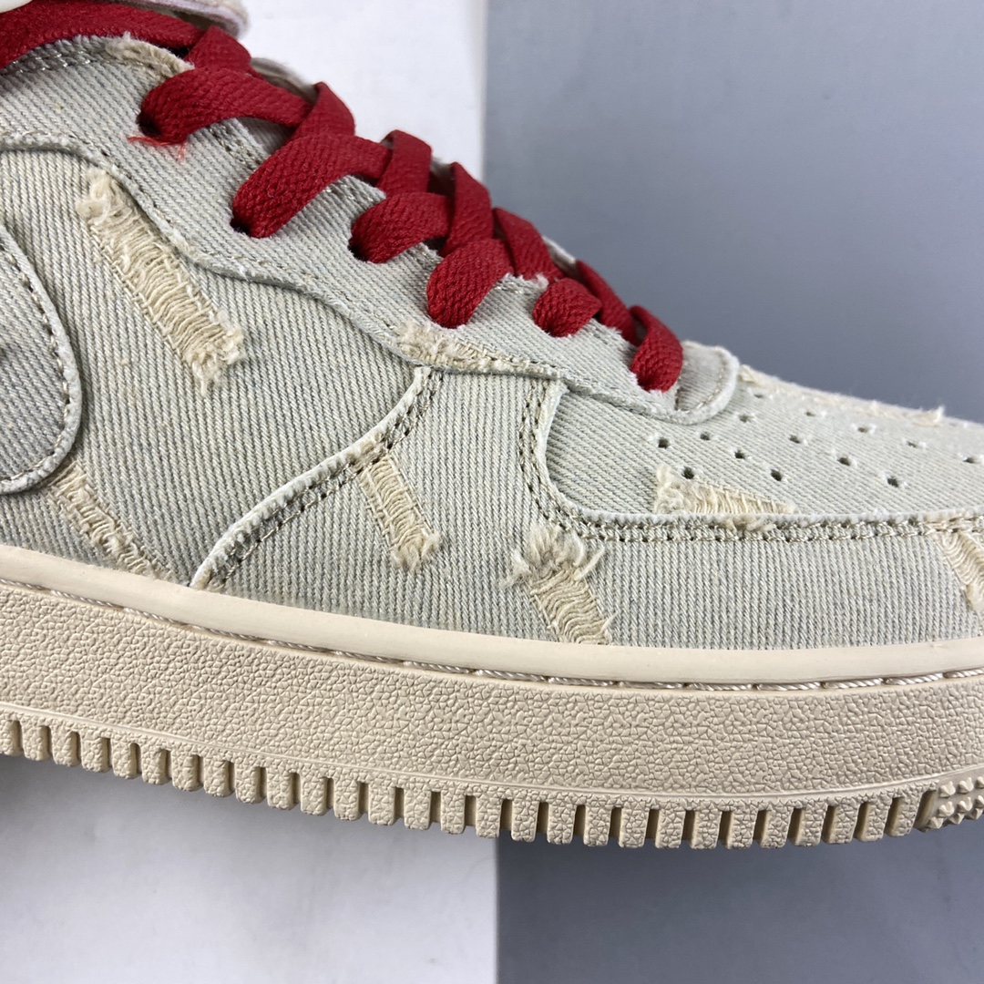 P240  NIKE Air Force 1’07 Mid 李维斯水洗中邦休闲板鞋 651122-215