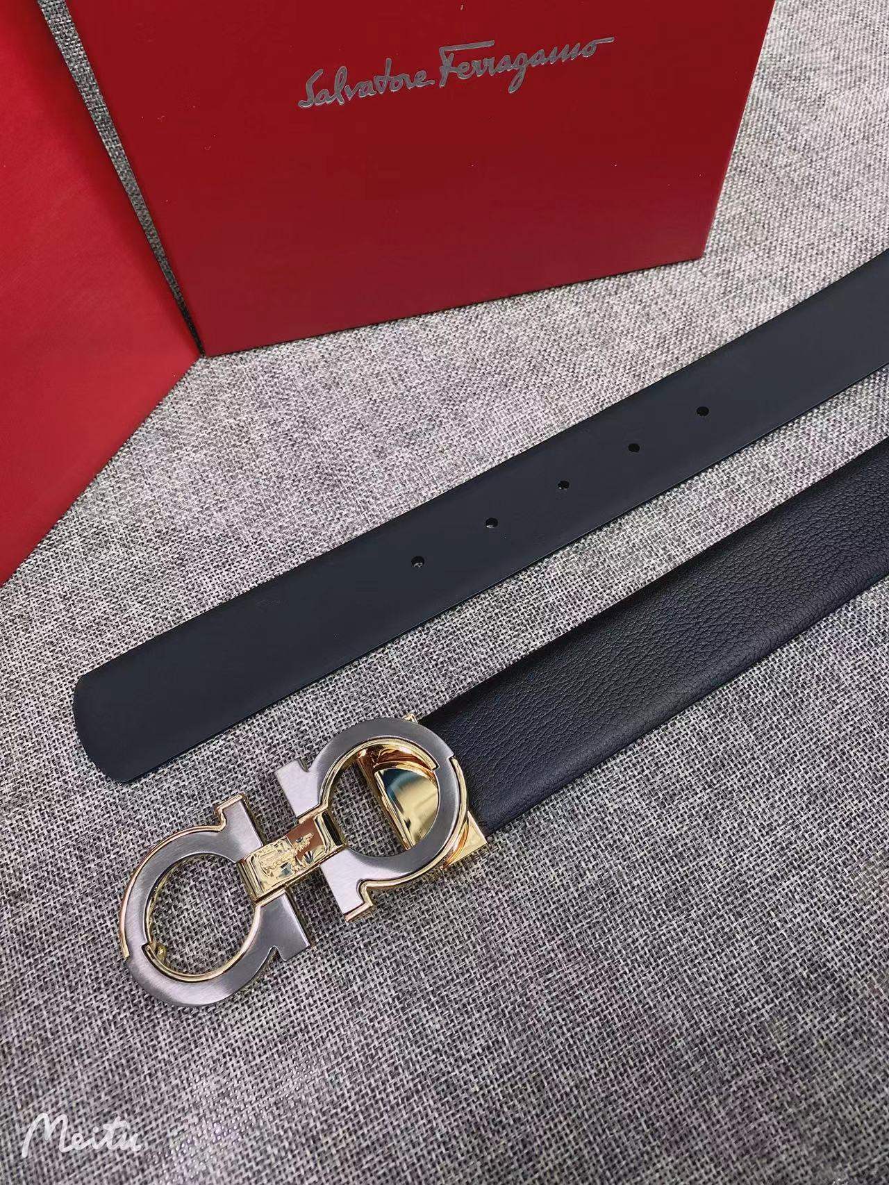 F家专柜新款搭配Gancini扣饰开