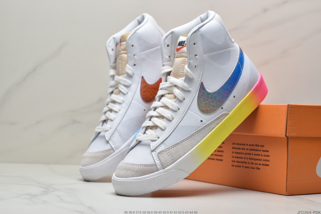 170 耐克Nike Blazer Mid ’1977 Vintage WE”Multi-Color” 全息镭射CZ8653-136