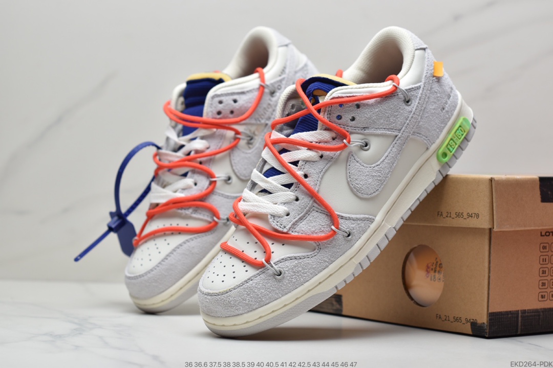 380 Off-White x NIKE Dunk Low”The 50”OW联名50色 灰白 NO.38 DJ0950-110