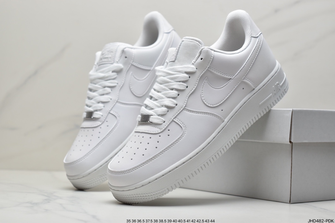 190 耐克Nike Air Force Low 1’07”Reflective White”空军一号经典低帮百搭休闲运动板鞋DC2062-001