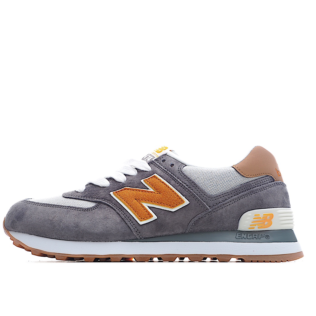 G5 原厂渠道 New Balance 574 新百伦复古慢跑鞋 ENCAP缓震中底 原盒原标   前后掌分段组合大底 内置科技软底 缓震效果极佳