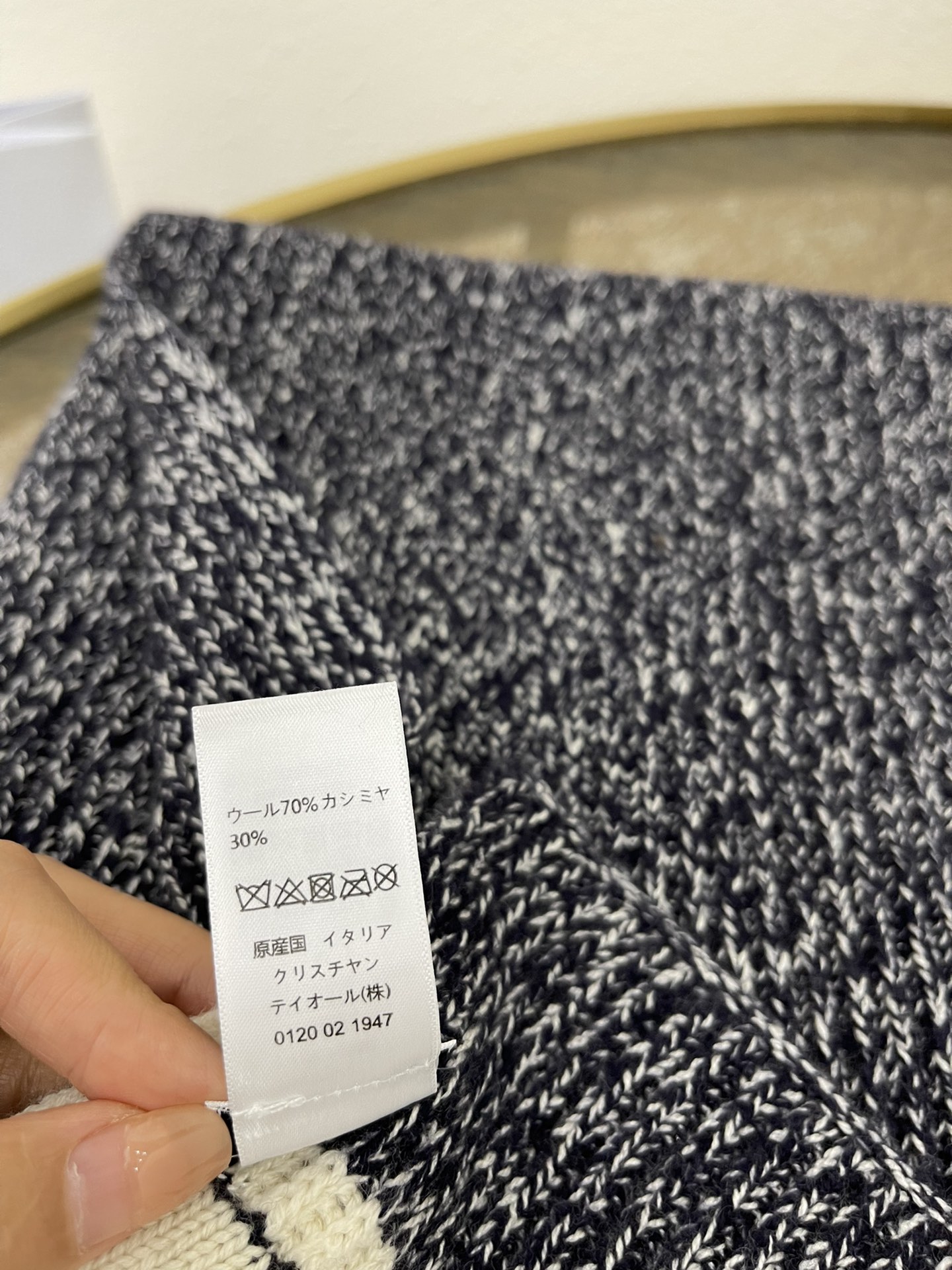 (套装)Dior迪奥海军蓝•D-White 围巾05DWI314I007_C540
