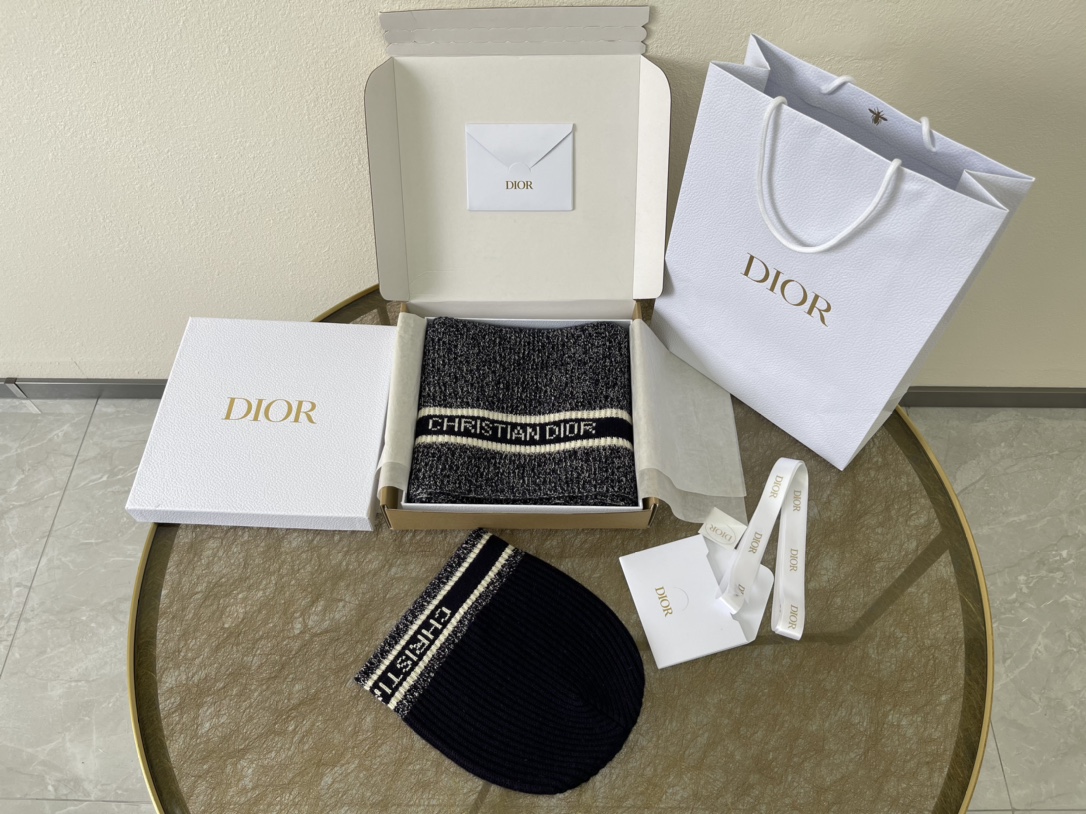 (套装)Dior迪奥海军蓝•D-White 围巾05DWI314I007_C540