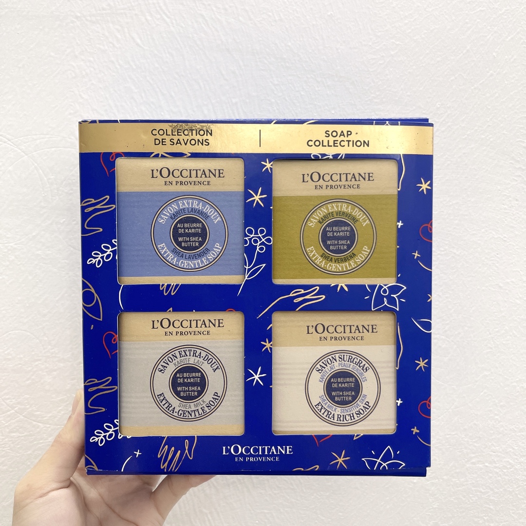 L'Occitane Soap Collection Gift Set - Gentle & Rich Soaps, 4 x 100g
