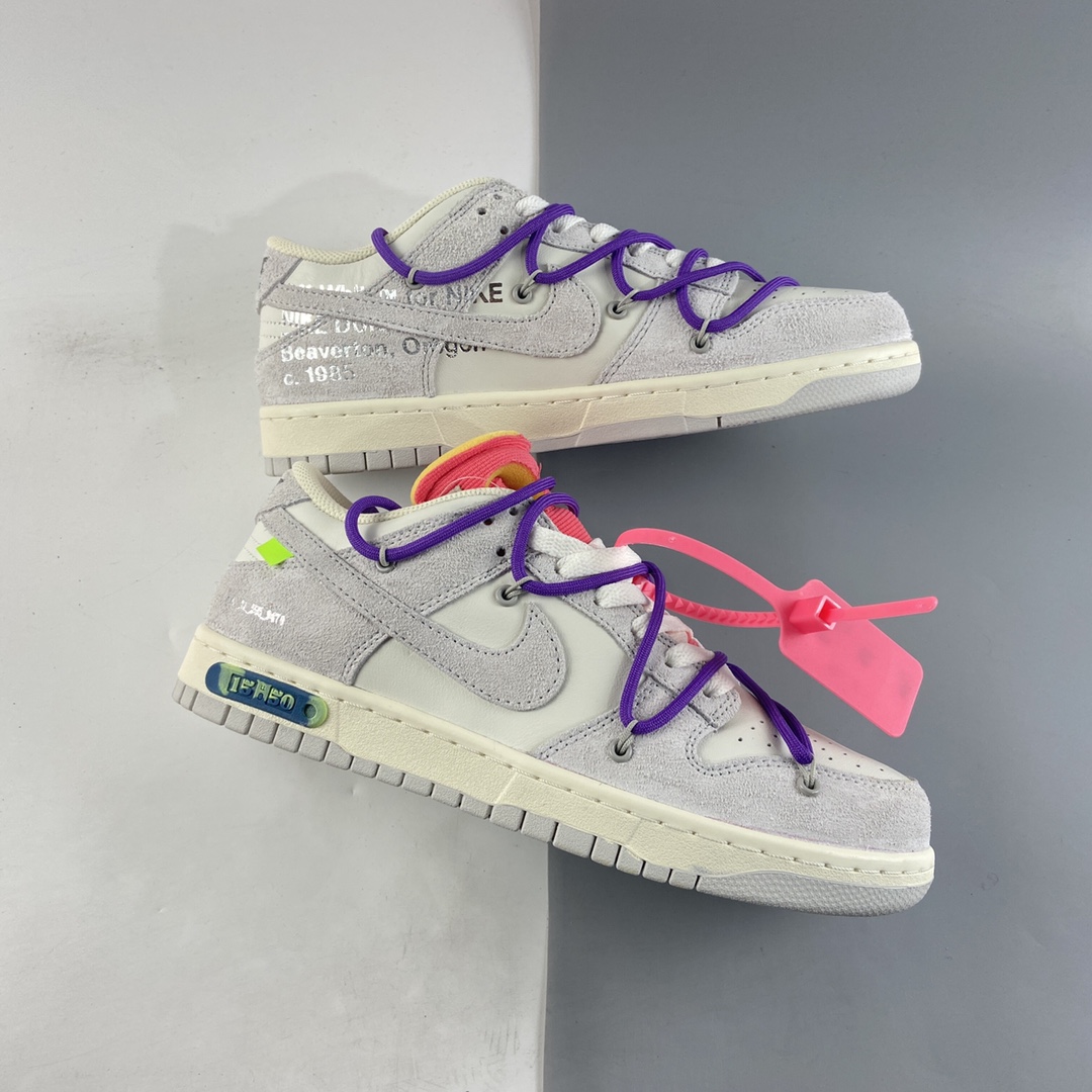 P380  Off-White x Nike SB Dunk Low”The 50”扣篮系列运动板鞋DJ0950-101