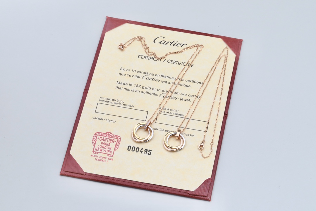 Cartier 新品 卡地亚 三环项链