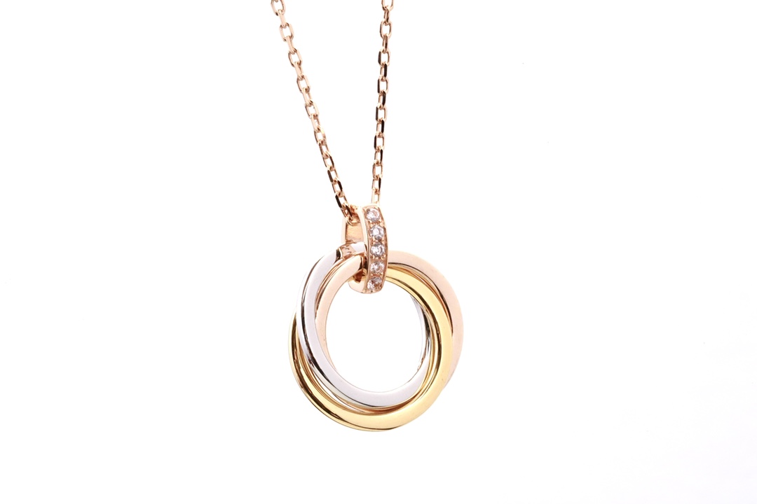 Cartier 新品 卡地亚 三环项链
