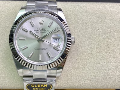 Rolex Datejust Watch Grey Pink Platinum White m126334