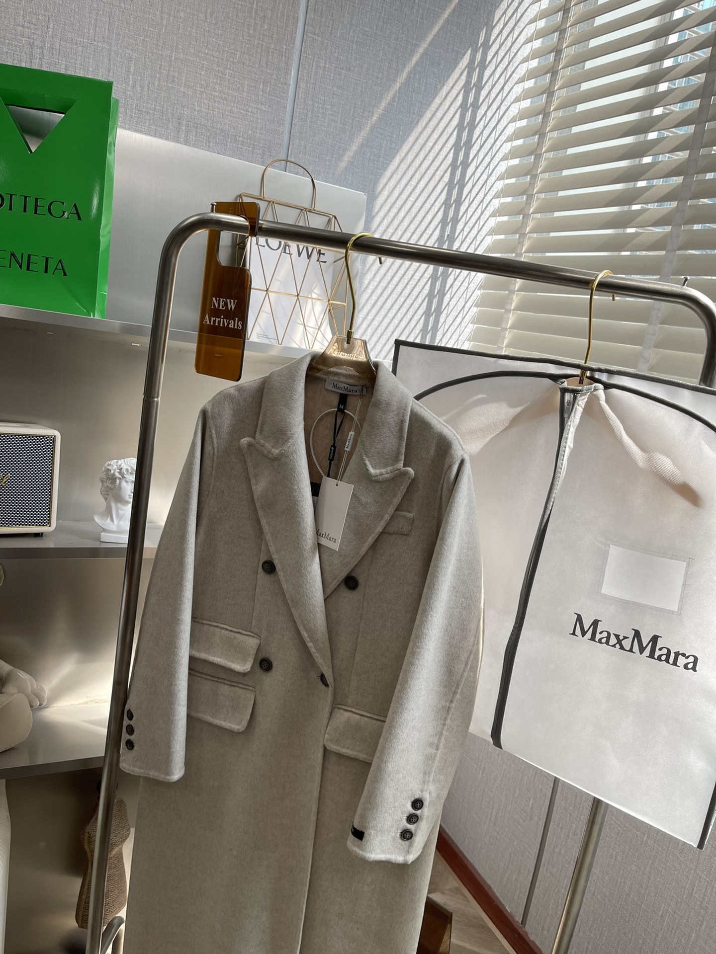 Maxmara布拉格黄昏羊毛大衣支持