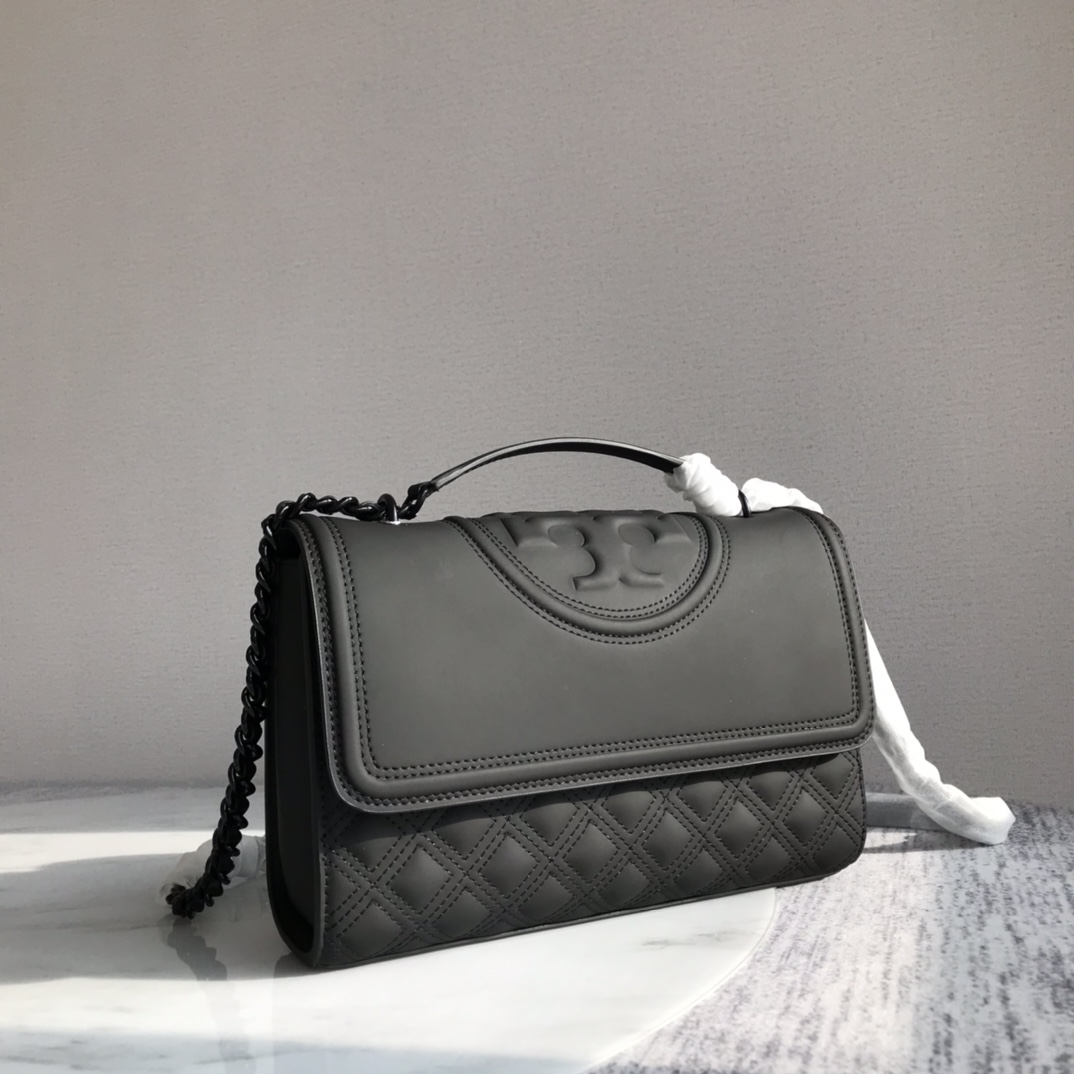 Tory Burch ～【大号新版】82559 TB菱格哑光磨砂面 大号27/20/8、小号21/15/6