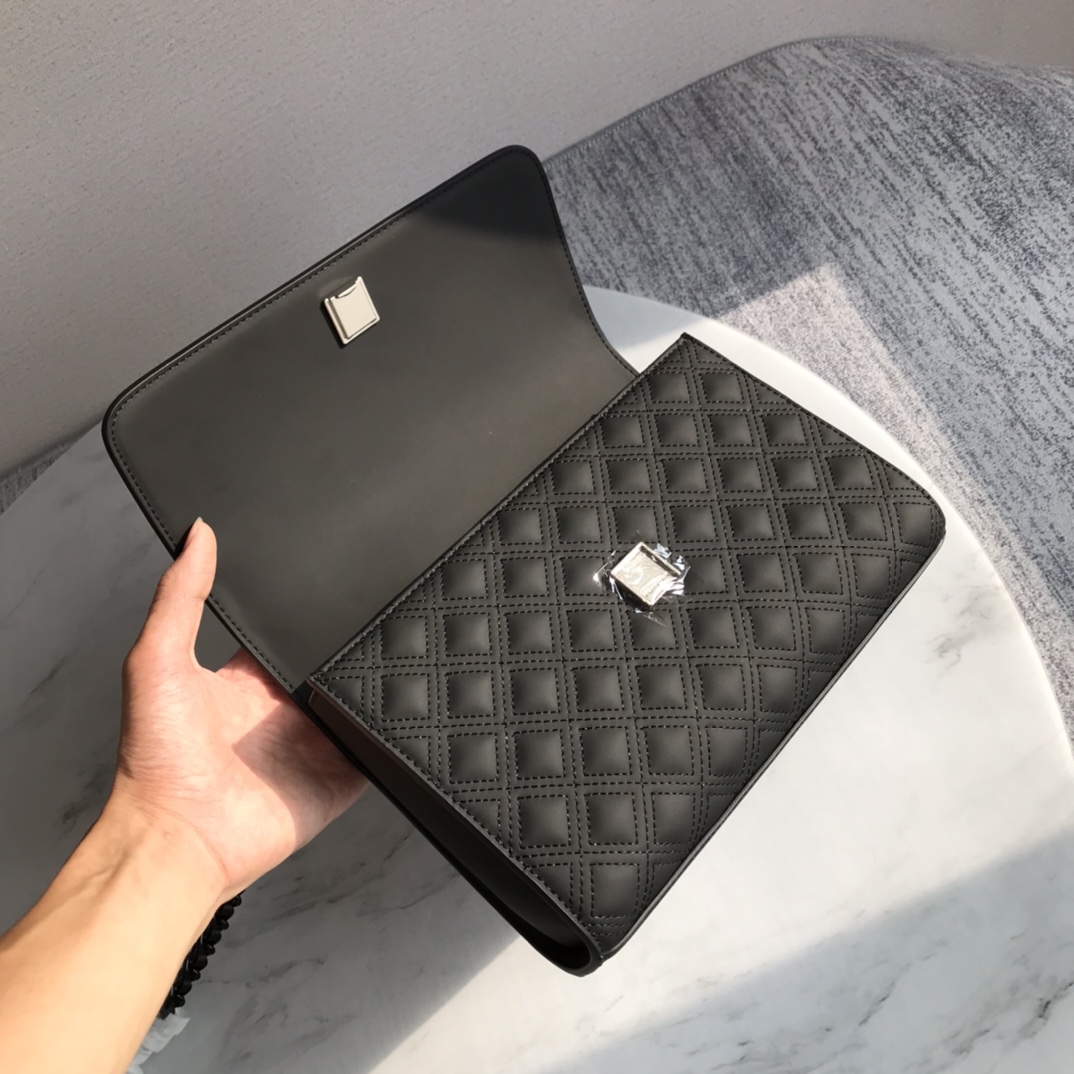 Tory Burch ～【大号新版】82559 TB菱格哑光磨砂面 大号27/20/8、小号21/15/6