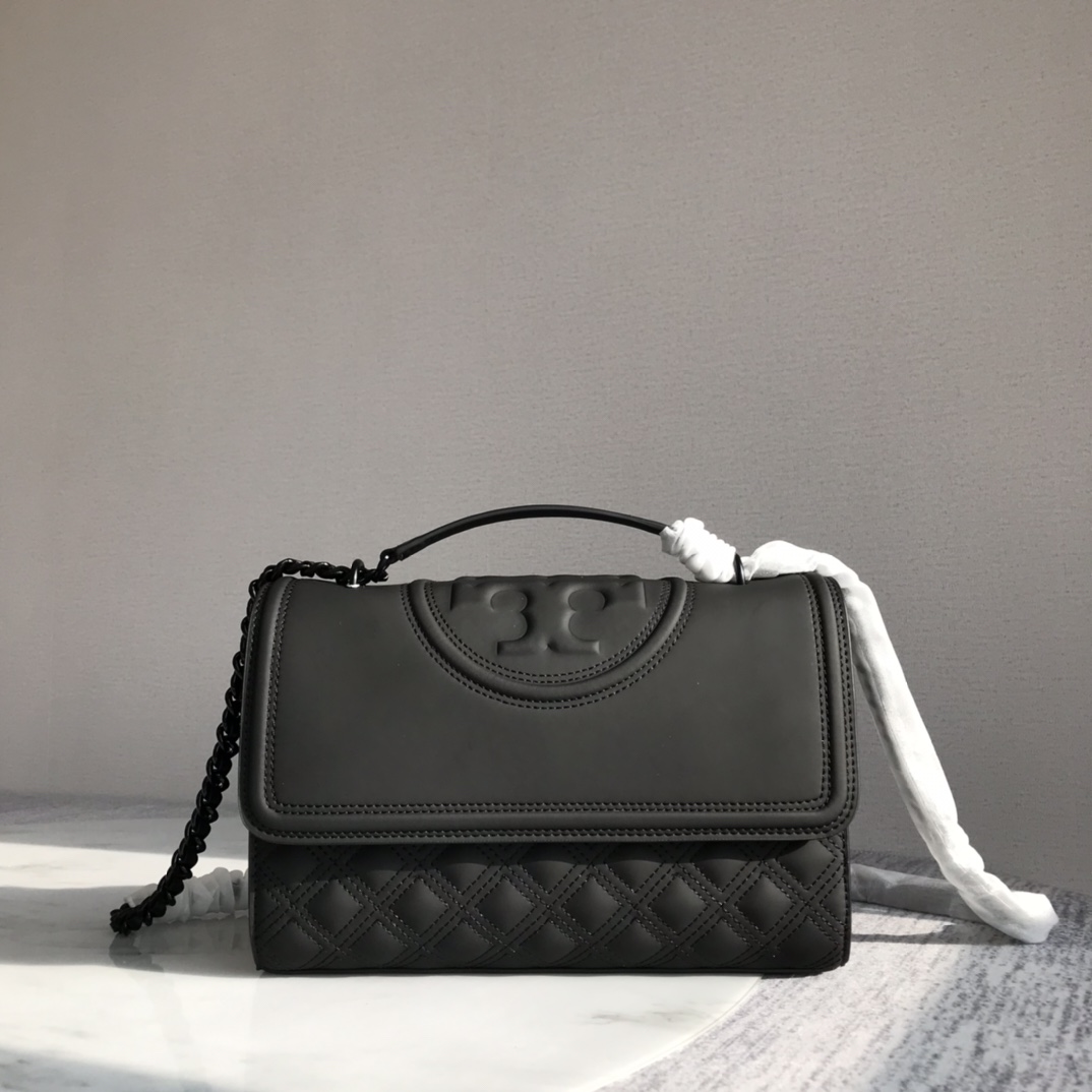 Tory Burch ～【大号新版】82559 TB菱格哑光磨砂面 大号27/20/8、小号21/15/6
