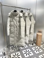 Chanel Clothing Down Jacket Grey White Openwork Fall/Winter Collection Fashion