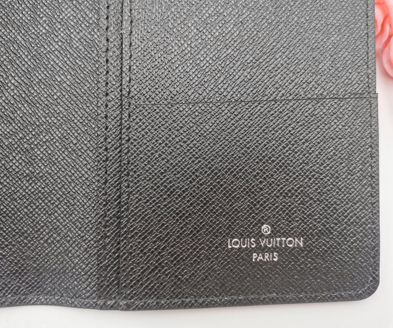 Close-up of wallet stitching detail