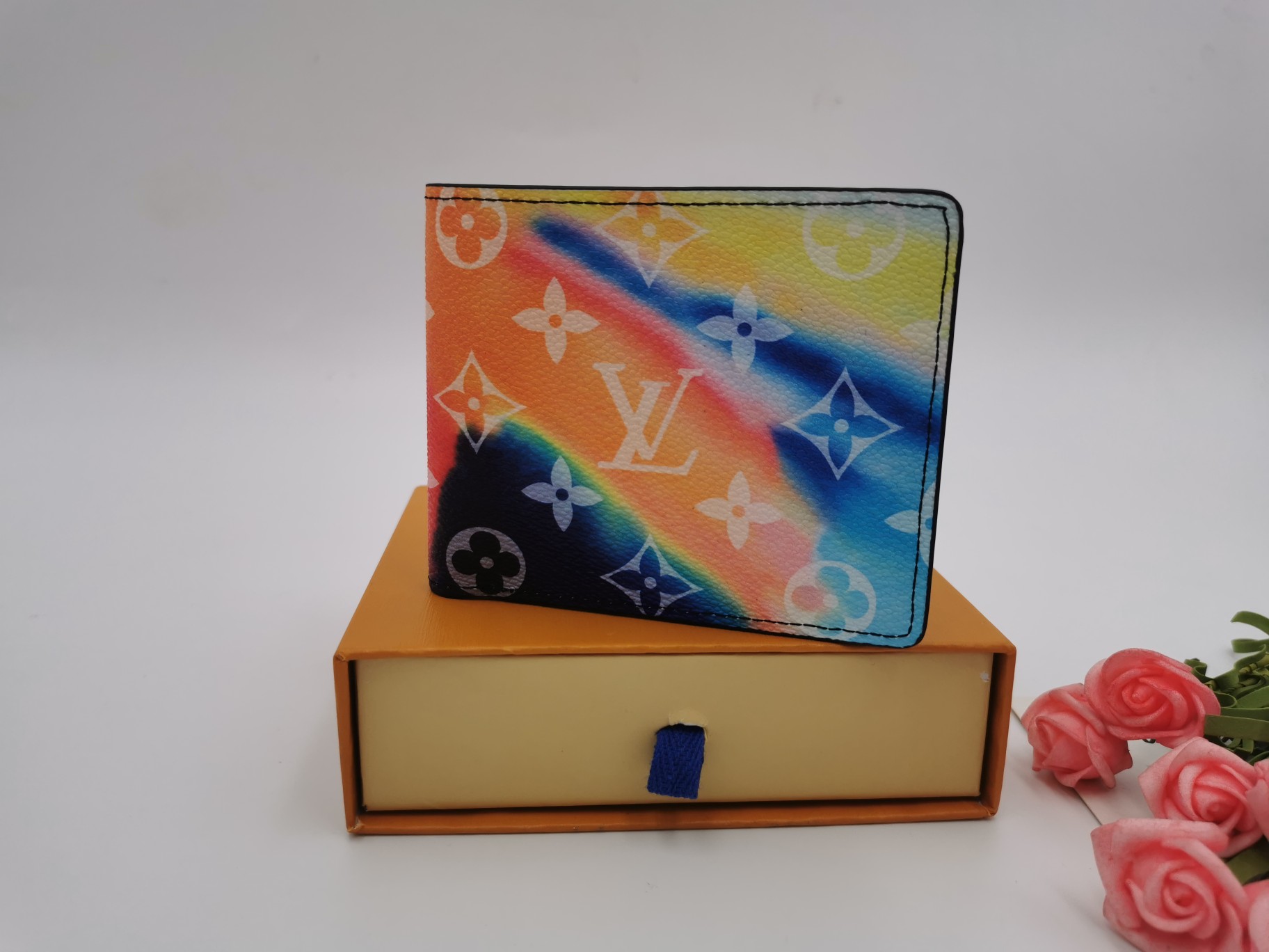 Embossed Leather Wallet Logo